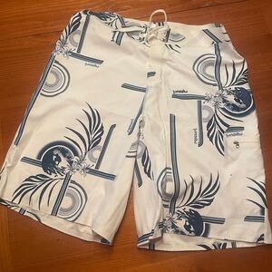 Rip Curl White and Navy Board Shorts